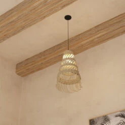 Suspension Lahys Roseau Naturel Atmosphera -Mobilier Soldes suspension lahys roseau naturel atmosphera 1