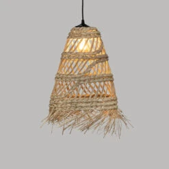 Suspension Lahys Roseau Naturel Atmosphera -Mobilier Soldes suspension lahys roseau naturel atmosphera 2