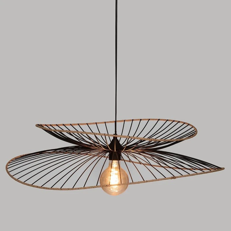 Suspension Métal Et Rotin Alara D69 Atmosphera 8 Suspension Métal Et Rotin Alara D69 Atmosphera – Image 6