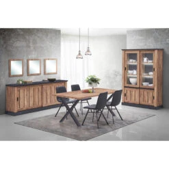 Table à Manger 220 X 95 Cm Pieds En Croix Edouard -Mobilier Soldes table a manger 220 x 95 cm pieds en croix edouard 3