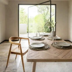 Table à Manger Extensible Bois D'acacia Aeris Atmosphera 16 Table à Manger Extensible Bois D'acacia Aeris Atmosphera -Mobilier Soldes table a manger extensible bois d acacia aeris atmosphera 1 5
