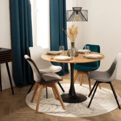 Table à Manger Ronde D102 Elias Atmosphera -Mobilier Soldes table a manger ronde d102 elias atmosphera 2
