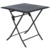 Table Alu Pliante Azua 2 Places Graphite Hespéride -Mobilier Soldes table aluminium azua 2 places noir graphite hesperide