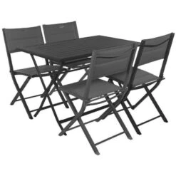 Table Alu Pliante Azua 4 Places Graphite Hespéride 10 Table Alu Pliante Azua 4 Places Graphite Hespéride -Mobilier Soldes table aluminium azua 4 places graphite hesperide 3