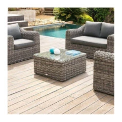 Table Basse Carrée Moorea Terre D'ombre Hespéride -Mobilier Soldes table basse carree moorea terre ombre hesperide 2