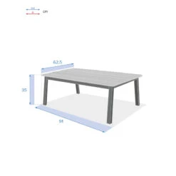Table Basse Extérieure Oriengo Blanc Hespéride 10 Table Basse Extérieure Oriengo Blanc Hespéride -Mobilier Soldes table basse exterieure oriengo blanc hesperide 3