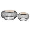 Table Basse X2 Métal Et Bois De Manguier Esther Atmosphera 2 Table Basse X2 Métal Et Bois De Manguier Esther Atmosphera -Mobilier Soldes table basse x2 en metal et bois de manguier atmosphera