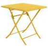 Table Carrée Pliante Greensboro 2p Jaune Moutarde Hespéride 2 Table Carrée Pliante Greensboro 2p Jaune Moutarde Hespéride -Mobilier Soldes table carree greensboro moutarde hesperide