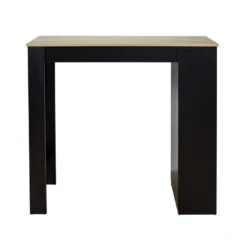 Table De Bar Avec étagères Et Plateau Bois -Mobilier Soldes table de bar avec etagere plateau bois 5