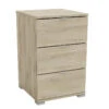 Demeyere Table De Chevet 3 Tiroirs Perfect Naturel
