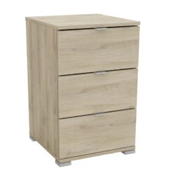 Demeyere Table De Chevet 3 Tiroirs Perfect Naturel