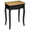 Table De Chevet Chrysa Noire Atmosphera 1 Table De Chevet Chrysa Noire Atmosphera -Mobilier Soldes table de chevet chrysa noire atmosphera