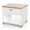Demeyere Table De Chevet Izzy 1 Tiroir Blanc Et Bois 2 Demeyere Table De Chevet Izzy 1 Tiroir Blanc Et Bois -Mobilier Soldes table de chevet izzy 1 tiroir blanc bois