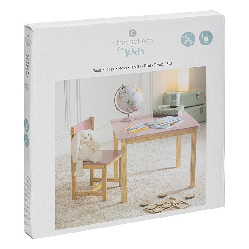Table Enfant Classic Rose Atmosphera 5 Table Enfant Classic Rose Atmosphera – Image 3