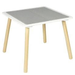 Table Enfant Plateau Compatible Briques Pieds Bois