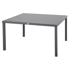 Table Carrée Fixe Piazza 8 P. Graphite Hespéride -Mobilier Soldes table fixe carree piazza coloris noir graphite hesperide 1