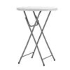 Table Mange Debout D80 Pliable PE Blanc 2 Table Mange Debout D80 Pliable PE Blanc -Mobilier Soldes table mange debout d80 pliable pe blanc