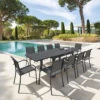 Table Rectangulaire Extensible Piazza 10 P. Graphite Hespéride 2 Table Rectangulaire Extensible Piazza 10 P. Graphite Hespéride -Mobilier Soldes table rectangulaire extensible piazza 10 personnes graphite hesperide