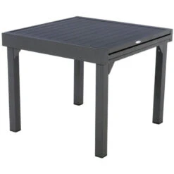 Table Rectangulaire Extensible Piazza 8 P. Graphite Hespéride -Mobilier Soldes table rectangulaire extensible piazza 8 personnes graphite hesperide 2