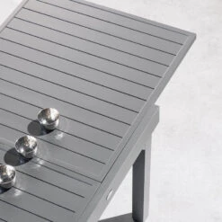 Table Rectangulaire Extensible Piazza 8 P. Graphite Hespéride -Mobilier Soldes table rectangulaire extensible piazza 8 personnes graphite hesperide 6