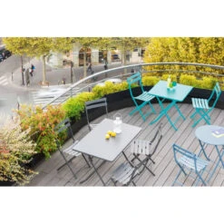 Table Rectangulaire Pliante Greensboro 4p Graphite Hespéride -Mobilier Soldes table rectangulaire greensboro 110x70cm graphite hesperide 3