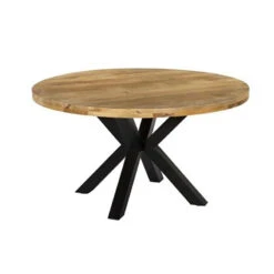 Table Ronde 140 Cm Bois Massif Leya