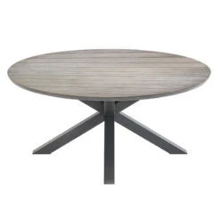Table Ronde De Jardin Effet Bois Embruns Hespéride