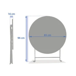 Table Ronde Pliante Greensboro 4p Olive Hespéride -Mobilier Soldes table ronde pliante greensboro 4p olive hesperide 3