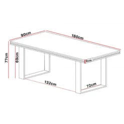 Table Salle Manger 180 Cm Marseille -Mobilier Soldes table salle manger 180 cm marseille 1 2