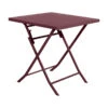 Table Carrée Pliante Greensboro 2p Bordeaux Hespéride 1 Table Carrée Pliante Greensboro 2p Bordeaux Hespéride -Mobilier Soldes tables carree exterieur greensboro bordeaux hesperide