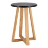 Tabouret Avec Pieds En Bambou & Plateau Noir -Mobilier Soldes tabouret avec pieds en bambou plateau noir