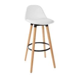 Tabouret Bar Maxon Simili Blanc Atmosphera