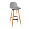 Tabouret Bar Maxon Simili Gris Atmosphera -Mobilier Soldes tabouret bar maxon simili gris atmosphera