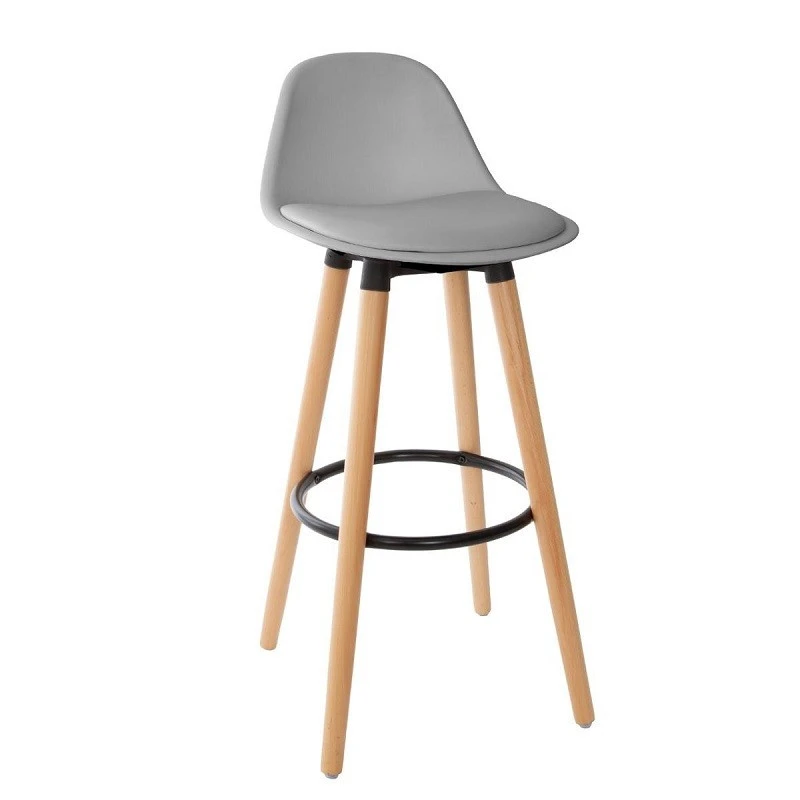 Tabouret Bar Maxon Simili Gris Atmosphera 3 Tabouret Bar Maxon Simili Gris Atmosphera