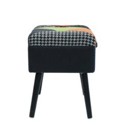 Tabouret Coffre Valise Patchwork Sur Pieds -Mobilier Soldes tabouret coffre valise patchwork sur pieds 5