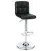 Tabouret De Bar Avec Dossier Noir Delek Atmosphera -Mobilier Soldes tabouret de bar avec dossier noir delek lot de 2