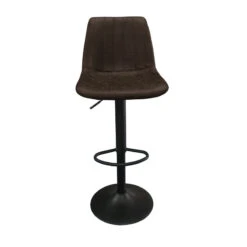 Tabouret De Bar Barcelona PU Brun Foncé -Mobilier Soldes tabouret de bar barcelona pu brun fonce 5