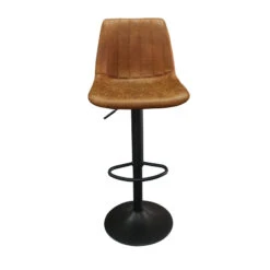 Tabouret De Bar Barcelona PU Cognac -Mobilier Soldes tabouret de bar barcelona pu cognac 5