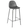 Tabouret De Bar Gris Vladi Atmosphera -Mobilier Soldes tabouret de bar gris collection vladi
