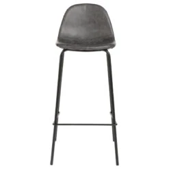 Tabouret De Bar Gris Vladi Atmosphera -Mobilier Soldes tabouret de bar gris collection vladi 2