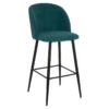 Tabouret De Bar Jade Céleste Pieds Noirs Atmosphera -Mobilier Soldes tabouret de bar jade celeste pieds noirs atmosphera