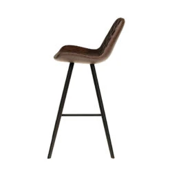 Tabouret De Bar Palmas PU Brun Foncé -Mobilier Soldes tabouret de bar palmas pu brun fonce 1 5