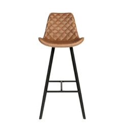 Tabouret De Bar Palmas PU Cognac -Mobilier Soldes tabouret de bar palmas pu cognac 5