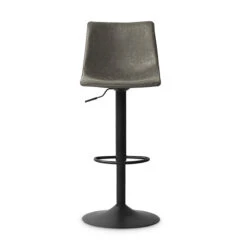 Tabouret De Bar Réglable Trevi PU Gris 10 Tabouret De Bar Réglable Trevi PU Gris -Mobilier Soldes tabouret de bar reglable trevi pu gris 1 3