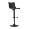 Tabouret De Bar Réglable Trevi PU Noir