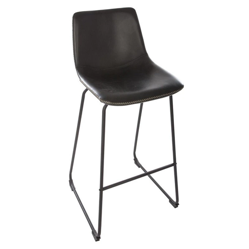 Tabouret De Bar Simili Noir Lois Atmosphera 3 Tabouret De Bar Simili Noir Lois Atmosphera