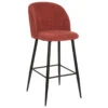 Tabouret De Bar Terracotta Céleste Pieds Noirs Atmosphera -Mobilier Soldes tabouret de bar terracotta celeste pieds noirs atmosphera