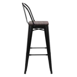 Tabouret De Bar Oscar Orme Antique Et Noir -Mobilier Soldes tabouret de bar victoria orme antique et noir 2