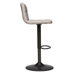 Tabouret De Bar Vintage Delek Ajustable Beige Atmosphera -Mobilier Soldes tabouret de bar vintage delek ajustable beige lin atmosphera 3