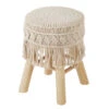 Tabouret Macramé Atmosphera -Mobilier Soldes tabouret macrame atmosphera